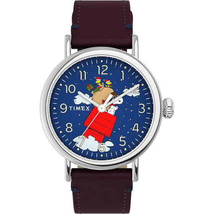 Timex Men's Watch - Standard Peanuts Snoopy and Woodstock Christmas | TW2U86500VQ ,
