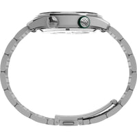 Timex Men's Watch - The Waterbury Black Dial Stainless Steel Bracelet | TW2V49700 ,