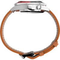 Timex Men's Watch - The Waterbury GMT Rotating Bezel Tan Leather Strap | TW2V74000 ,