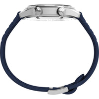 Timex Men's Watch - The Waterbury Quartz Black and Red Dial Rubber Strap | TW2V73500 ,