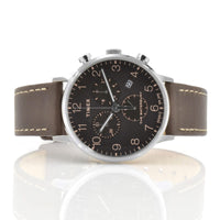 Timex Men's Watch - Waterbury Chronograph Date Display Black Dial Strap | TW2T28200VQ ,