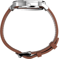 Timex Men's Watch - Waterbury Date Display White Dial Leather Strap | TW2V46500VQ ,