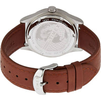 Timex Men's Watch - Waterbury Day-Date Dark Blue Dial Brown Strap | TW2U90400VQ ,