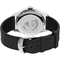 Timex Men's Watch - Waterbury Silver Dial Black Leather Strap Quartz | TW2U90200VQ ,