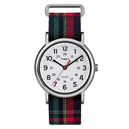 Timex Unisex Fabric Strap Watch - Weekender White Dial Quartz | TW2R10900JV ,
