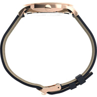 Timex Unisex Quartz Watch - Easy Reader Blue Dial Leather Strap | TW2U22400VQ ,