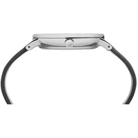 Timex Unisex Quartz Watch - Fairfield White Dial Black Leather Strap | TW2R26300VQ ,