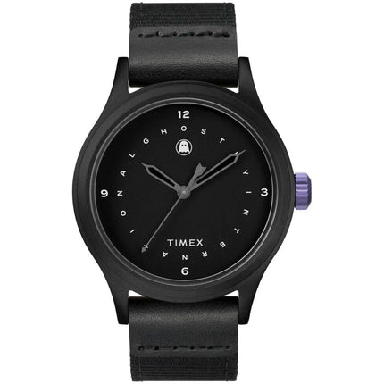 Timex Unisex Watch - Ghostly International Black Dial Canvas Strap | TW2U96800JR ,