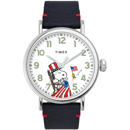 Timex Unisex Watch - Standard Peanuts Snoopy Navy Blue Strap Quartz | TW2U72800VQ ,