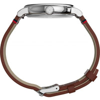 Timex Unisex Watch - Standard Space Snoopy Brown Leather Strap Quartz | TW2T92300 ,