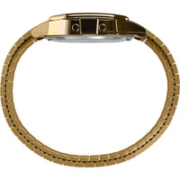 Timex Unisex Watch - T80 Grey Digi Dial Yellow Gold Steel Expansion Band | TW2R79000 ,