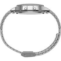 Timex Unisex Watch - T80 Pac-Man Grey Digital Dial Silver Tone Bracelet | TW2U31900YB ,