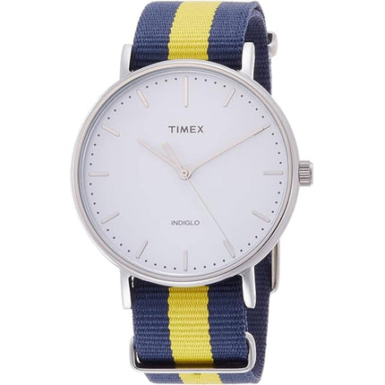 Timex Unisex Watch - Weekender Fairfield White Dial Nylon Strap Quartz | TW2P90900 ,