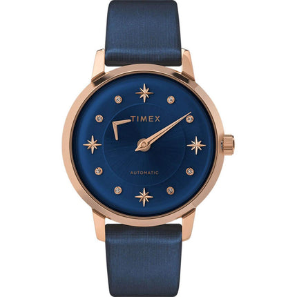 Timex Women's Automatic Watch - Celestial Opulence Blue Dial Strap | TW2T86100VQ ,