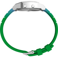 Timex Women's Digital Watch - T80 Blue and Green Resin Strap Alarm | TW2V74500YB ,