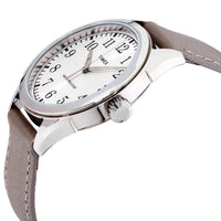 Timex Women's Quartz Watch - Briarwood Silver Tone Dial Leather Strap | TW2P99400 ,