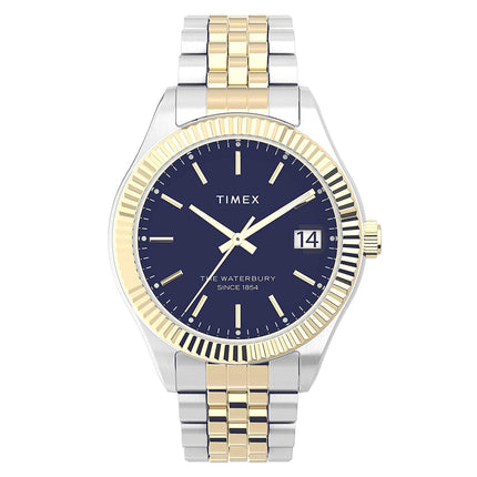 Timex Women's Quartz Watch - Waterbury Legacy Blue Dial Steel Bracelet | TW2V31600VQ ,