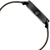 Timex Women's Watch - Crystal Opulence Black Brass Case Leather Strap | TW2R95100JT ,