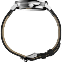 Timex Women's Watch - Fairfield Quartz White Dial Black Leather Strap | TW2U96100VQ ,