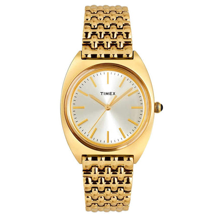 Timex Women's Watch - Milano Gold Tone Dial Stainless Steel Bracelet | TW2T90400VQ ,