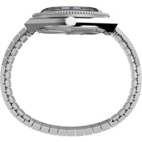 Timex Women's Watch - Q Date Display White Dial Steel Expansion Band | TW2V66000VQ ,