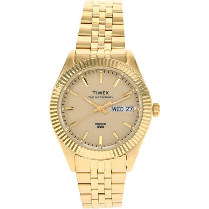 Timex Women's Watch - Waterbury Legacy Boyfriend Yellow Gold Bracelet | TW2U78500VQ ,