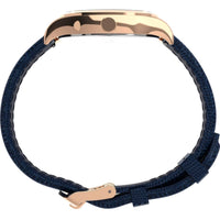 Timex Women's Watch - Waterbury White Dial Navy Blue Leather Strap | TW2U97600VQ ,