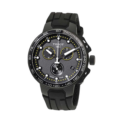 Tissot Men's Chrono Watch - T-Race Cycling Quartz Black Rubber Strap | T1114173705702 ,