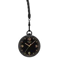 Tissot Men's Pocket Watch - Lepine Quartz Aluminum Case Black Dial | T8634099905700 ,