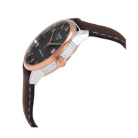 Tissot Men's Watch - Automatic Anthracite Dial Brown Leather Strap | T0864072606700 ,