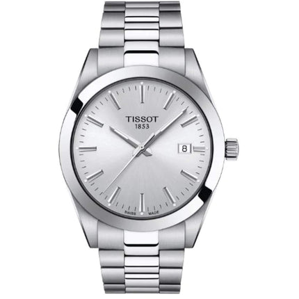 Tissot Men's Watch - Gentleman Silver Dial Stainless Steel Bracelet | T1274101103100 ,