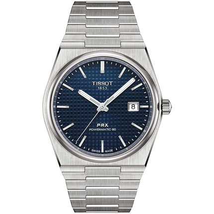 Tissot Men's Watch - PRX Powermatic 80 Blue Dial Bracelet | T1374071104100 ,