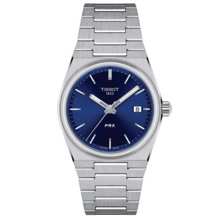 Tissot Men's Watch - PRX Quartz Blue Dial Silver Steel Bracelet | T1372101104100 ,