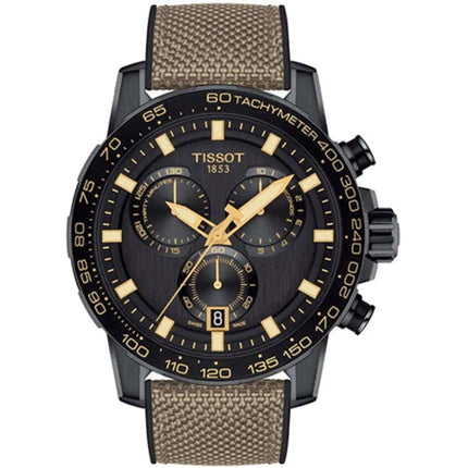Tissot Men's Watch - Supersport Chrono Black Dial Rubber Strap | T1256173705101 ,