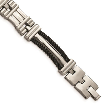 Titanium Black Plated 8.5in Bracelet ,