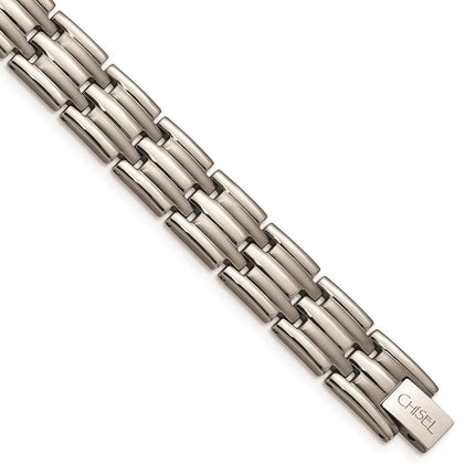 Titanium Brushed and Polished 8.5in Bracelet ,