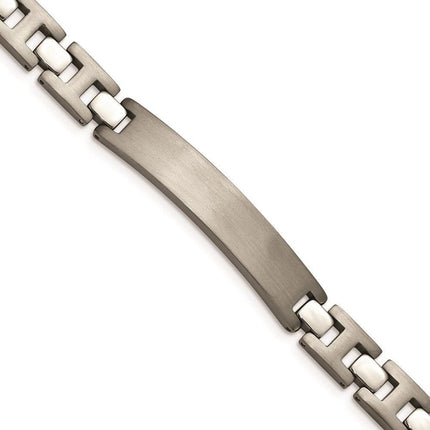 Titanium Brushed and Polished ID 8.5in Bracelet ,