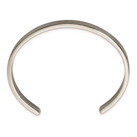 Titanium Brushed with Polished Edge 6.5mm Cuff Bangle ,