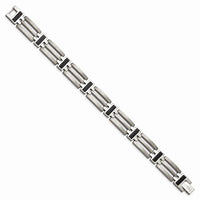 Titanium IP-plated 8.5in Bracelet ,
