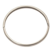 Titanium Polished 5mm Hinged Bangle ,