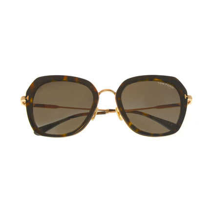 Tom Ford Kenyan Avana Scura & Marrone Polar Square Sunglasses FT0792-5452H ,