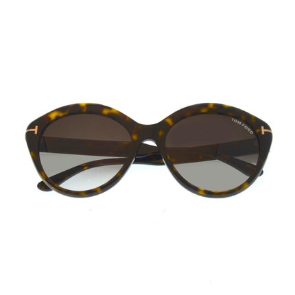 Tom Ford Maxine Avana Scura & Gradient Roviex Round Sunglasses FT0763-5652K ,