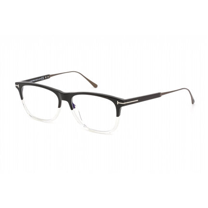 Tom Ford Men's Eyeglasses - Black/Crystal Plastic Square Shape Frame | FT5589-B 003 ,