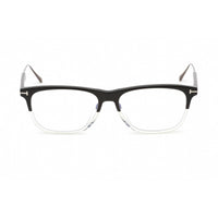 Tom Ford Men's Eyeglasses - Black/Crystal Plastic Square Shape Frame | FT5589-B 003 ,