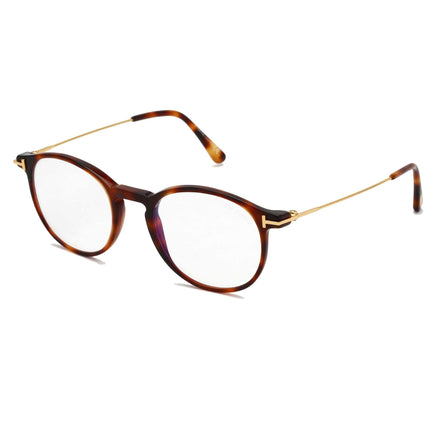 Tom Ford Men's Eyeglasses - Blonde Havana Round Full-Rim Frame, 49 mm | FT5759-B 053 ,