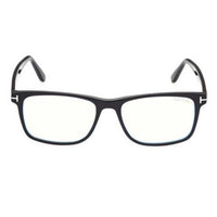 Tom Ford Men's Eyeglasses - Blue Block Lens Shiny Black Square Frame | FT5752-B 001 ,