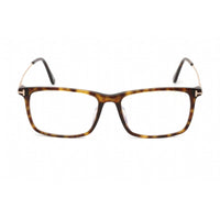 Tom Ford Men's Eyeglasses - Dark Havana Acetate/Metal Rectangular | FT5758-F-B 052 ,