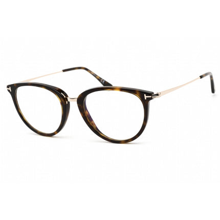Tom Ford Men's Eyeglasses - Dark Havana Cat Eye Acetate/Metal Frame | FT5640-B 052 ,