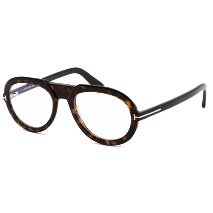 Tom Ford Men's Eyeglasses - Dark Havana Full-Rim Pilot Plastic Frame | FT5756-B 052 ,