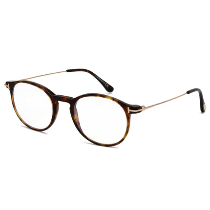 Tom Ford Men's Eyeglasses - Dark Havana Full-Rim Round Frame, 49 mm | FT5759-B 052 ,